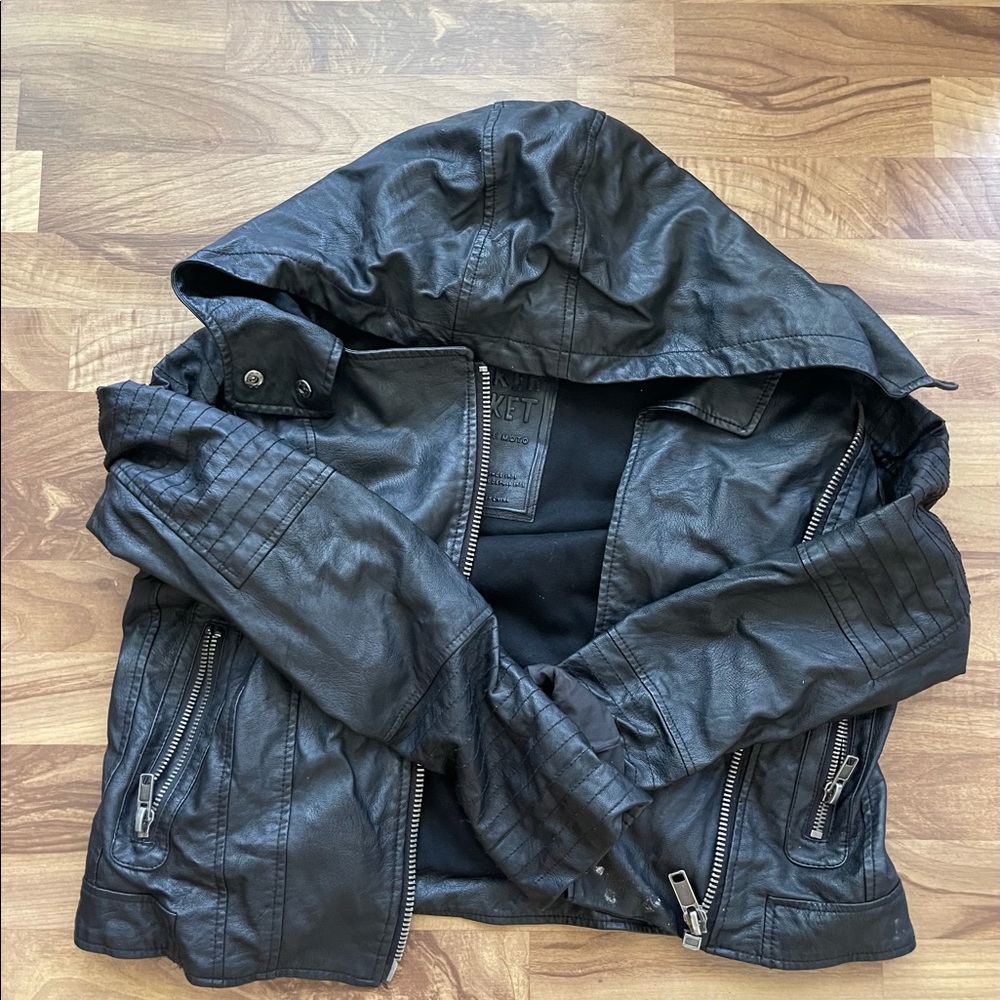 Faux leather jacket